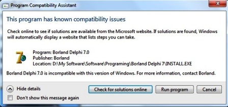 Menginstal Borland Delphi 7 di Windows 7